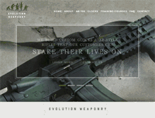 Tablet Screenshot of evolutionweaponry.com